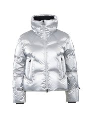 SPORTALM Damen Daunen Skijacke in trendiger Metallicoptik hellgrau | 36