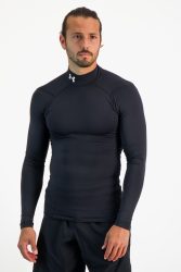 UNDER ARMOUR Herren Fitnessshirt ColdGear® Compression Mock schwarz | XL