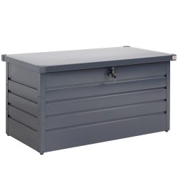 Gartenbox 385L Anthrazit wasserdicht abschließbar bis 100kg verzinkt