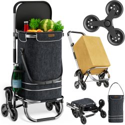 Einkaufstrolley Treppensteiger Schwarz