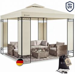 Pavillon Lorca Creme 3x3m UV-Schutz 50+