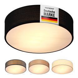 Deckenlampe Schwarz Stoff Ø30cm