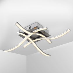 LED Deckenleuchte Tigull 4-flammig