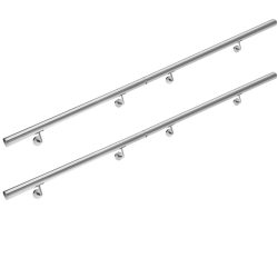 Handlauf 4er-Set Edelstahl 4,2x400cm