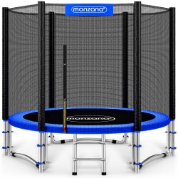 Trampolin Ø244cm TÜV geprüft mit verstärktem Sicherheitsnetz stabil