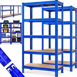 Schwerlastregal 2er-Set Blau 180x90x40cm 875kg