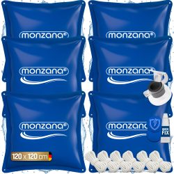 Poolkissen 6er-Set Blau 120x120cm -20°C