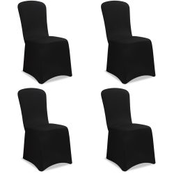 Stuhlhusse 4er-Set Schwarz OEKO-TEX®