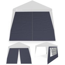 Seitenwand Faltpavillon Capri 2er-Set Anthrazit 3x3m
