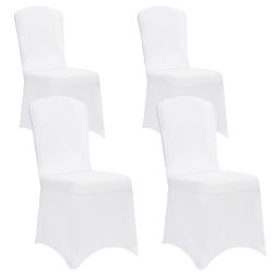 Stuhlhusse 4er-Set Weiß OEKO-TEX®