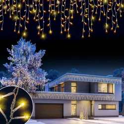 Regenlichterkette LED Warmweiß 10m