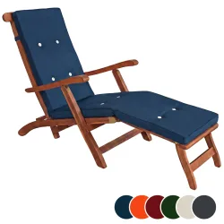 Auflage Sonnenliege Blau 184,5x43x5cm