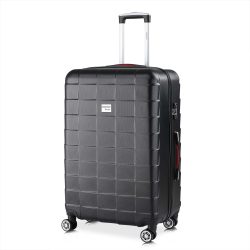 Hartschalenkoffer XL Rollen 360º Reisekoffer 105L Schwarz ABS