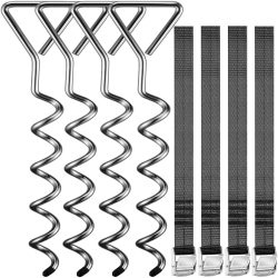 Bodenanker 8-tlg Silber 42,5x8,5cm