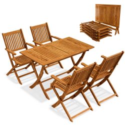 Garten-Sitzgruppe Sydney Komfort 5-tlg Akazienholz FSC® zertifiziert