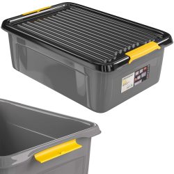 Aufbewahrungsbox Grau/Anthrazit 58x39x16cm stapelbar