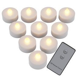 LED Teelichter 10er-Set Warmweiß Fernbedienung