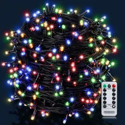 Lichterkette Weihnachten Bunt 20m Fernbedienung