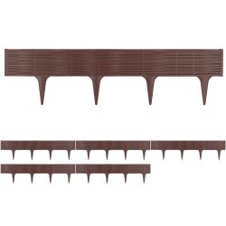 Beeteinfassung 3er-Set Braun 11,7m