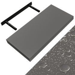 Wandregal Schweberegal 50cm Grau + Halterung