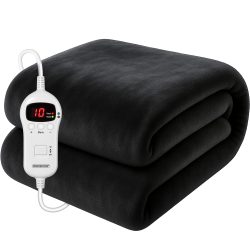 Heizdecke Coral Fleece Anthrazit 180x130ccm