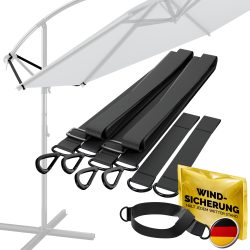 Windsicherung Ampelschirm mit Metallhaken
