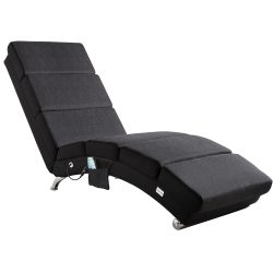 Relaxliege London Anthrazit mit Massage- & Heizfunktion