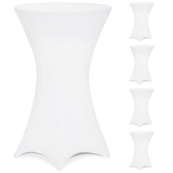 Stehtischhusse 5er-Set Weiß Ø70cm