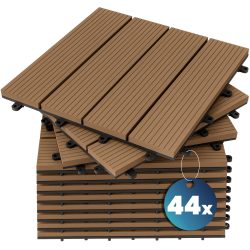 WPC Fliesen 44er-Set Klassik Terrakotta - 30x30cm