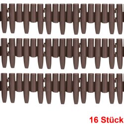Beeteinfassung 2er-Set Braun 4,48m
