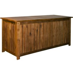Gartenbox Akazienholz 115x50x59cm mit Innenplane wetterfest 205L