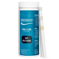 Pool Teststreifen 3in1 Wassertester 150 Stück für Pool Schwimmbad Whirlpool Spa chemisch pH Chlor Alkalinität