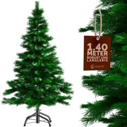 Künstlicher Weihnachtsbaum 140cm PE / PVC realistische Optik mit Metallständer