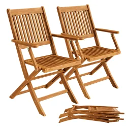 Gartenstuhl Sydney 2er-Set Akazie FSC®-zertifiziert