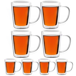 Thermo-Teegläser 8er-Set doppelwandig