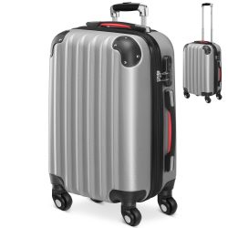 Hartschalenkoffer Rollen 360º Handgepäck Silber ABS