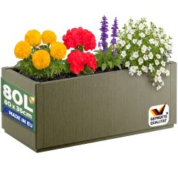 Blumentopf Ethica Olivgrün Kunststoff 80x36x36cm