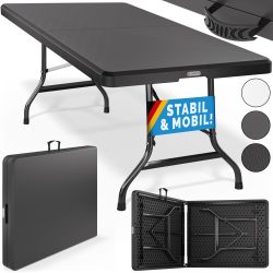 Klapptisch Anthrazit Kunststoff 183x75x73cm