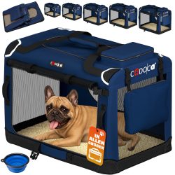 Hundebox faltbar M 60x42x44cm Blau