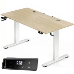 Höhenverstellbarer Schreibtisch Beige 140x60x72-117cm