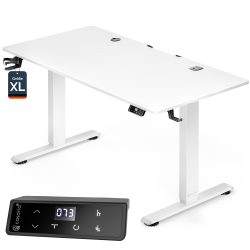 Höhenverstellbarer Schreibtisch Weiß 160x75x72-117cm