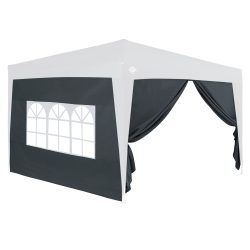 Seitenwände Faltpavillon 2er-Set Anthrazit 3x2m