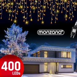 Regenlichterkette LED Warmweiß 15m