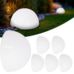 LED Solarleuchte 6er-Set halbrund