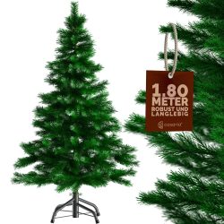 Künstlicher Weihnachtsbaum 180cm PVC realistische Optik mit Metallständer