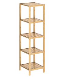 Standregal Bambus 140x33x33cm