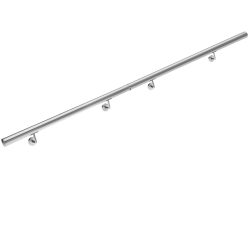 Handlauf 2er-Set Edelstahl 4,2x200cm