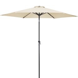 Sonnenschirm Beige Alu Ø300cm UV-Schutz 80+
