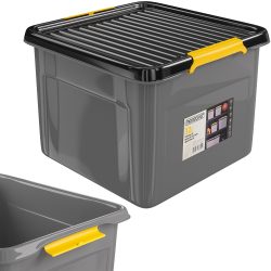 Aufbewahrungsbox Grau/Anthrazit 39x39x26cm stapelbar