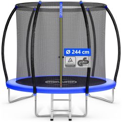 Trampolin Ø244cm Sicherheitsnetz innen TÜV GS